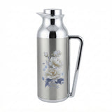Mahra Stainless Steel Vacuum Flask 1L + 1L Set of 2 – Floral Edition