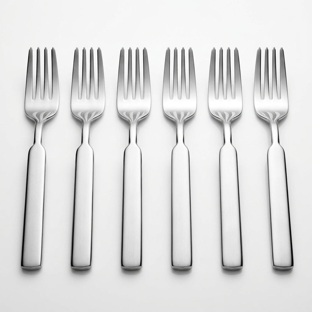 Stainless Steel Fork Set of 6 - 16cm Silver