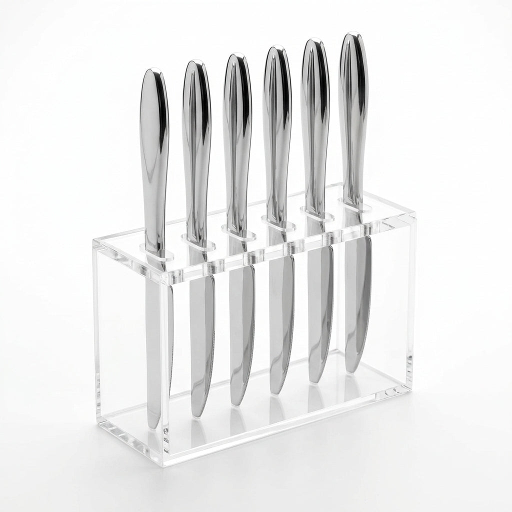 Stainless Steel Knife Set of 6 - 23cm Silver