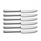 Stainless Steel Knife Set of 6 - 23cm Matt Silver
