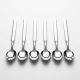 Stainless Steel Spoon Set of 6 - 21cm Silver