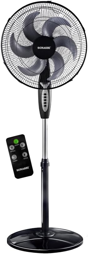 Sonashi 16 Inch Stand Fan With Remote Control SF-8044SR