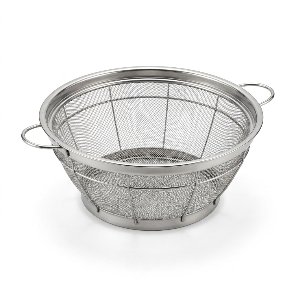 Stainless Steel Net Basket/Strainer with Dual Handles – 32 cm