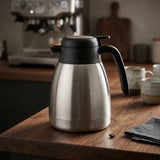 Homex Stainless Steel Vacuum Flask – 1 Litre, Silver and Black