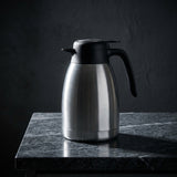 Homex Stainless Steel Vacuum Flask – 1.5 Litre, Silver and Black