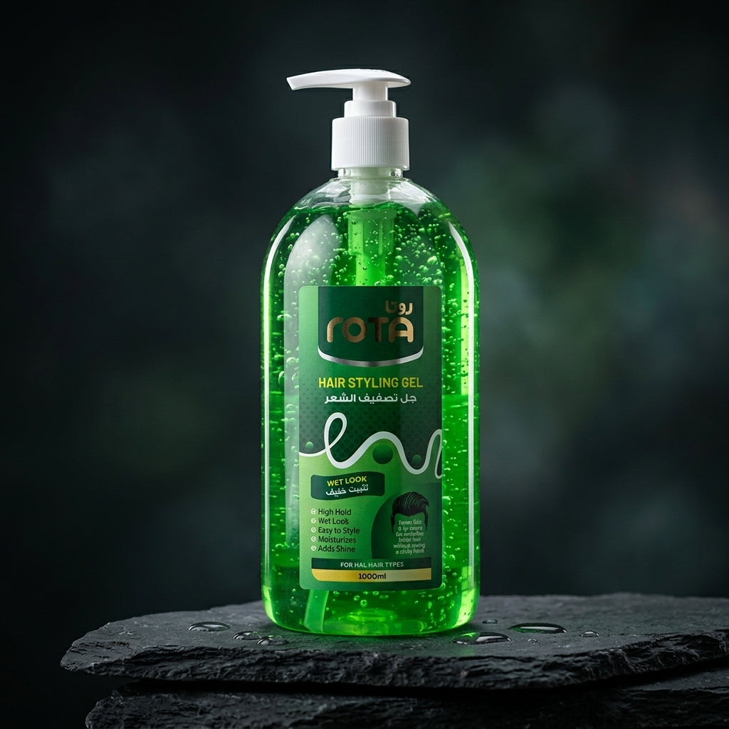 Rota Wet Look Hair Styling Gel with Pump – 1000 ml