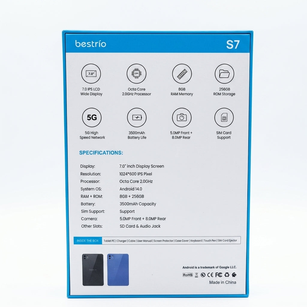 Bestrio S7 Tablet – Blue