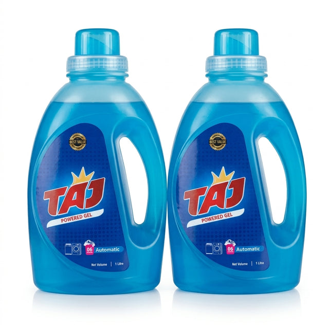 Taj Power Gel Automatic Laundry Detergent Twin Pack – 2 x 1 Litre