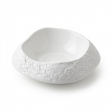 Textured Ceramic Bowl White – 12cm