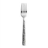 Stainless Steel Fork Set of 6 - 20.5cm Silver Textured Handle