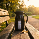 Borosil Insulated Stainless Steel Vacuum Flask Carafe, 750 ml, Black