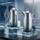Pilsco Vacuum Flask Set, 2 × 1 Litre, Matt Silver