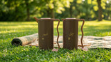 Mahra Vacuum Flask Set, 2 × 1 Litre, Dark Brown with Brown