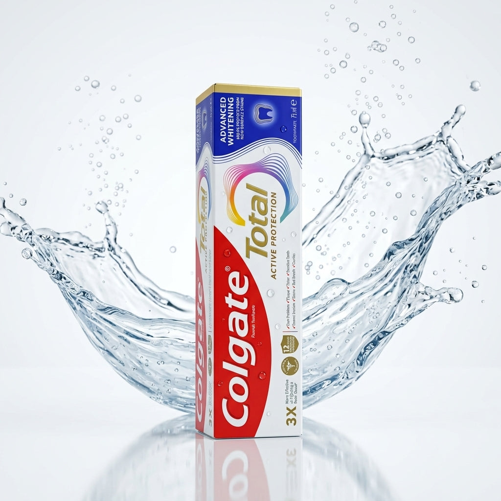 Colgate Total Advanced Whitening Toothpaste – Active Protection, 75 ml