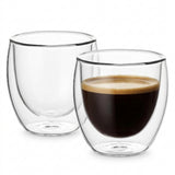 Blackstone Double-Wall Glass Tumbler Cups, 250 ml, Set of 2