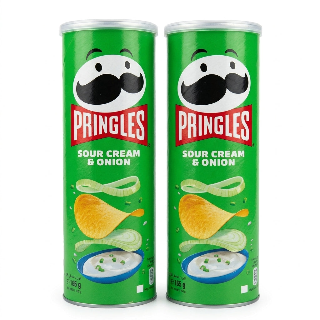 Pringles Sour Cream & Onion Flavour - Potato Chips - 165gm