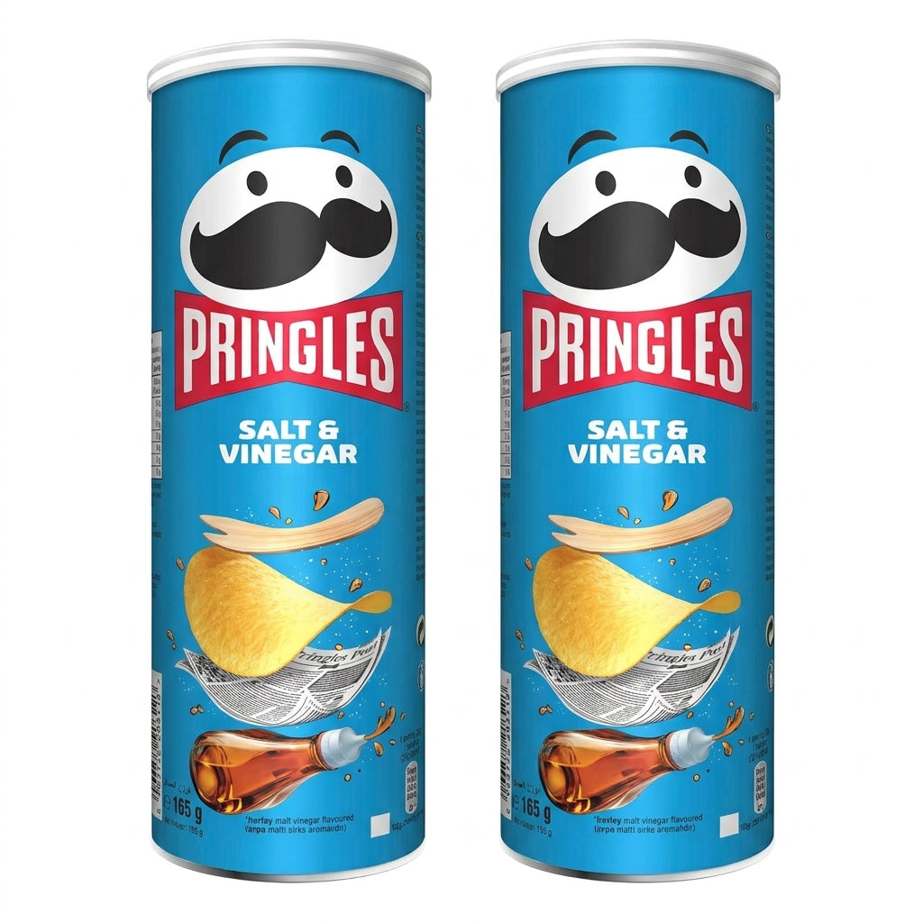 Pringles Salt & Vinegar Flavour - Potato Chips - 165gm