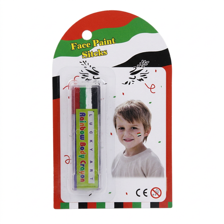 UAE Flag Colour Face Paint Stick - 7cm