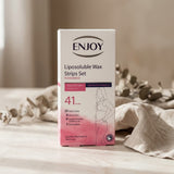 Enjoy Powdered Liposoluble Wax Strips Set for Sensitive Skin – 41 Pieces