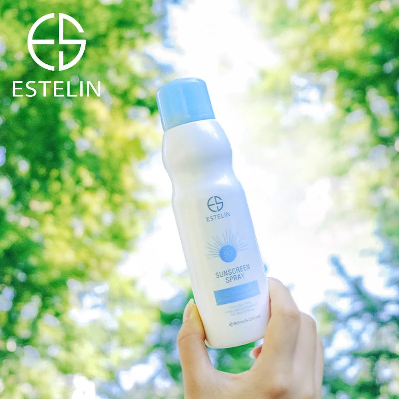 Estelin SPF 50 Sunscreen Spray – 180ml – UVA/UVB Protection with Hyaluronic Acid & Vitamin C