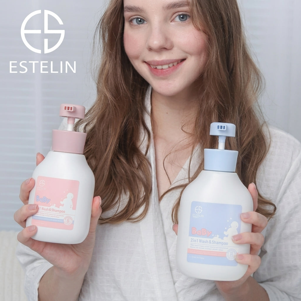 Estelin Baby Care 2-in-1 Wash & Shampoo – Tear-Free Formula 300ml