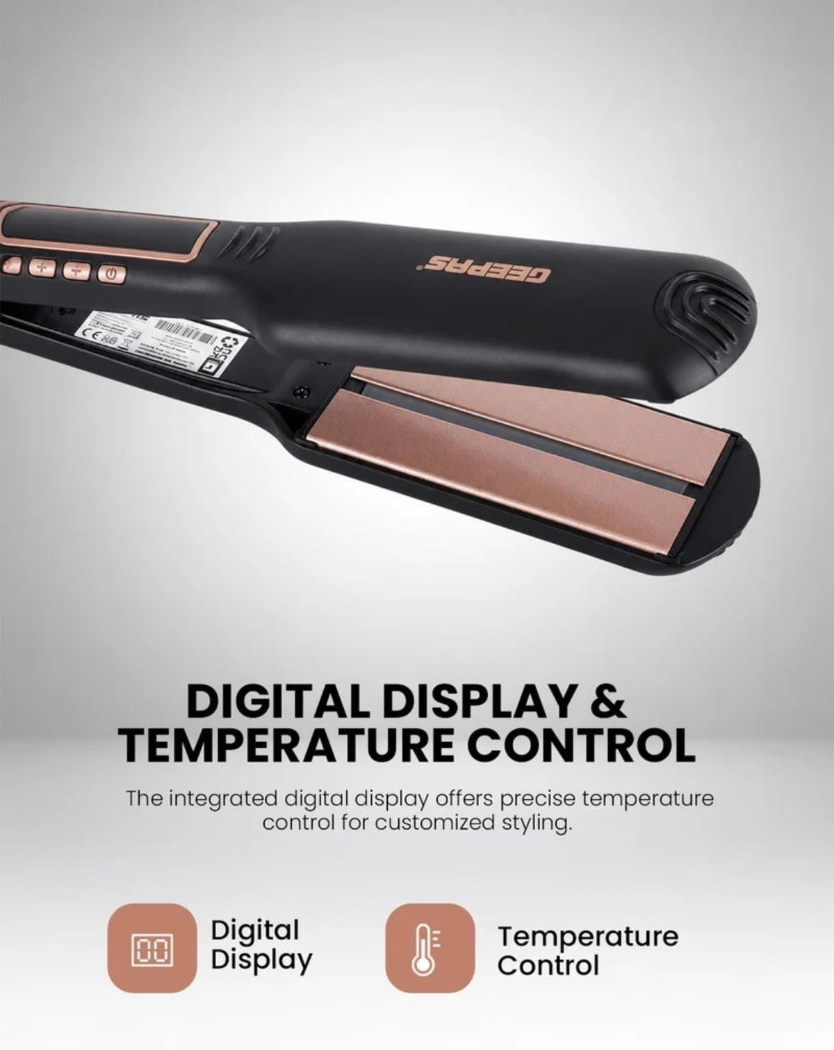 GEEPAS Digital Infrared Hair Straightener GHS86100