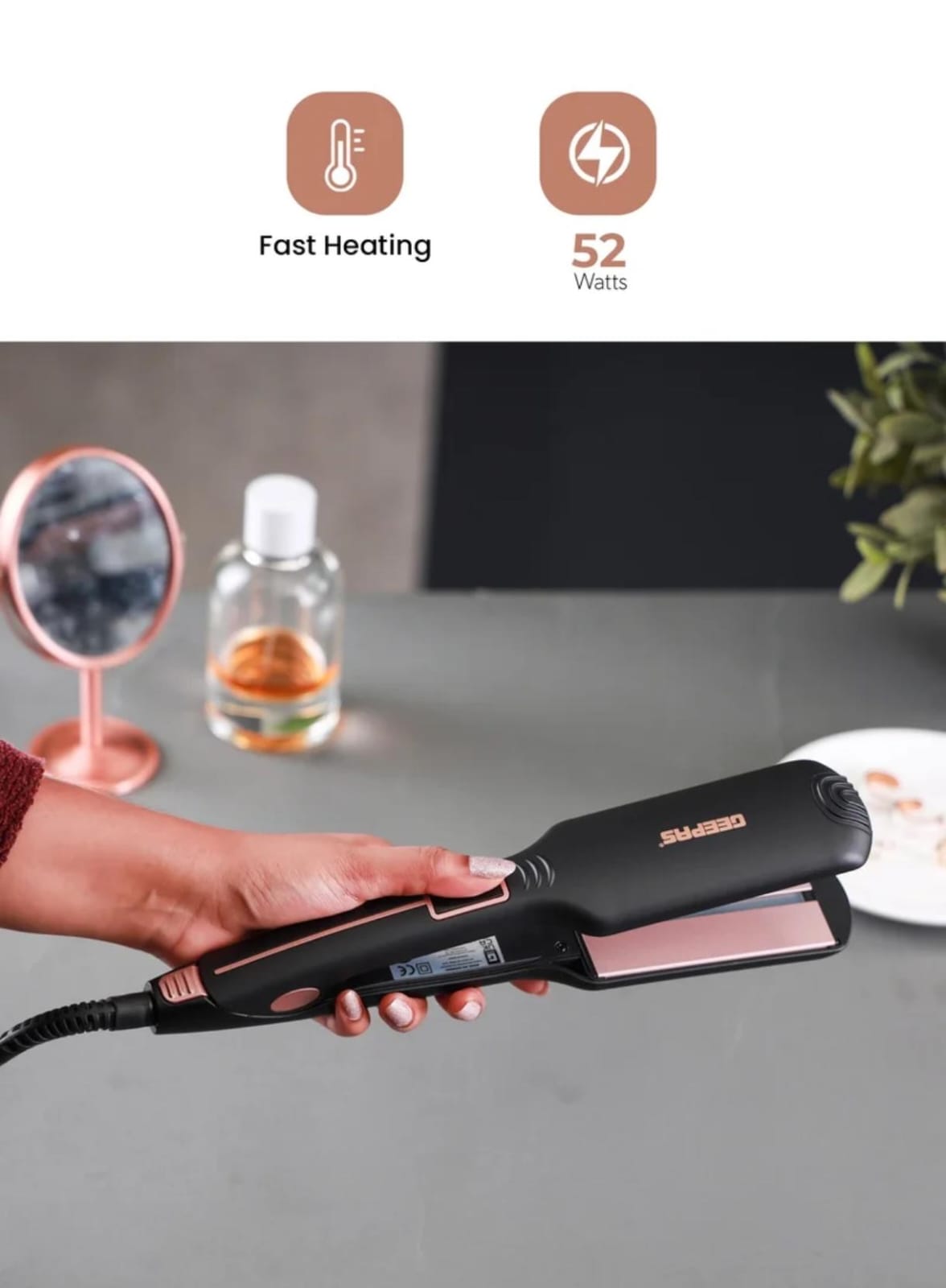 GEEPAS Digital Infrared Hair Straightener GHS86100