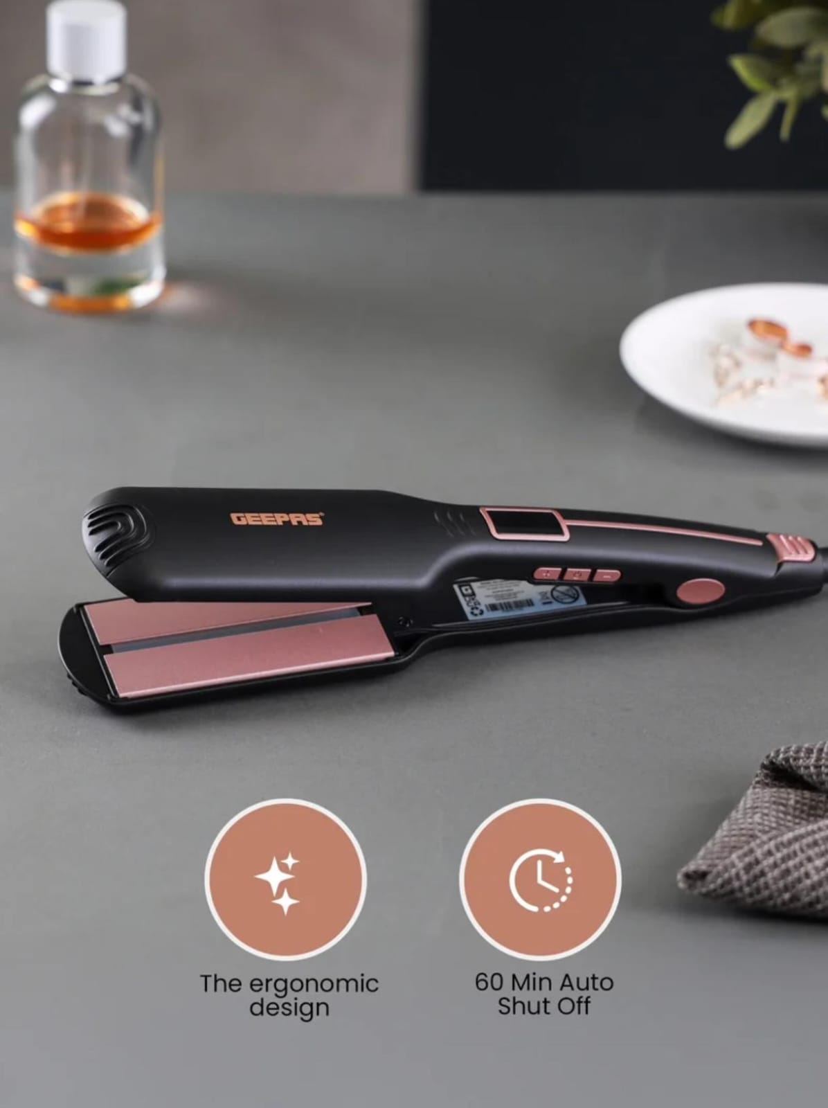 GEEPAS Digital Infrared Hair Straightener GHS86100