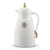 Germax Vacuum Flask 1 Litre – White with Arabic Calligraphy