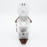Mahra Vacuum Flask Tea Dispenser – 1.9 L, White With Dark Wood