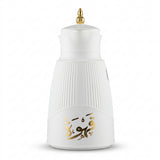 Germax Vacuum Flask 1 Litre – White with Arabic Calligraphy