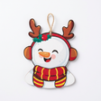 Wooden Christmas Snowman Décor - 10cm