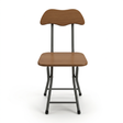 Wooden & Metal Folding Chair - 70×30cm