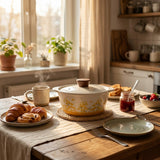 Decetime Porcelain Soup Pot with Lid – Buttercup Yellow, 0.85 Litre