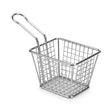 Yuniverse Mini Mesh Fries Basket – Silver, 10 × 8 × 8 cm