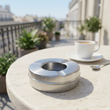 Raj Metal Ashtray Silver - 9cm