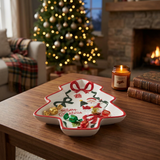 Ceramic Christmas Tree Candy Tray -  26×20cm