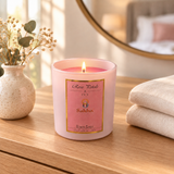 Sakha Rose Petals & Ivy Scented Candle in Glass Jar – 10×9cm
