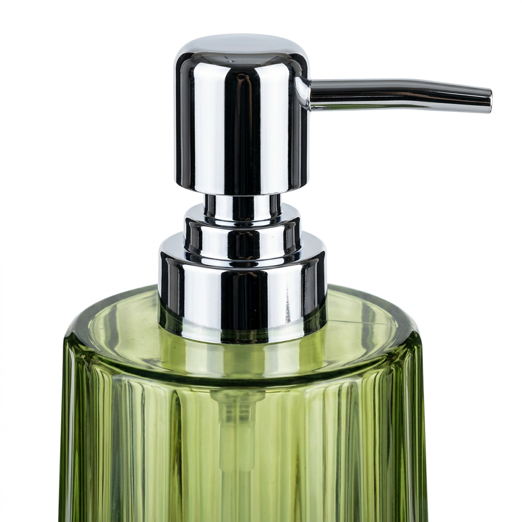 Acrylic Liquid Soap Dispenser Olive Green - 500ml