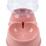 Plastic Pet Water Feeder with Transparent Reservoir Rose Pink - 30×30cm