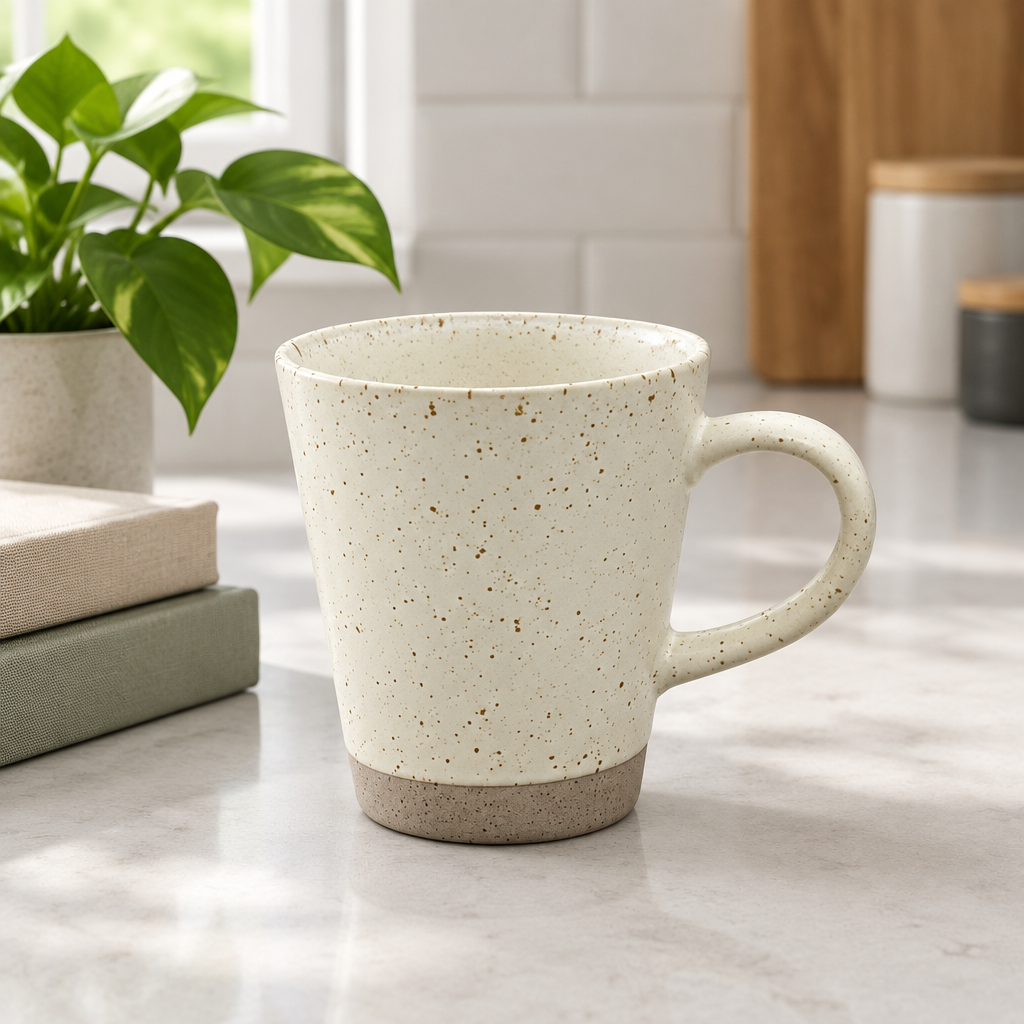 Speckled Ceramic Mug Cream - 420ml