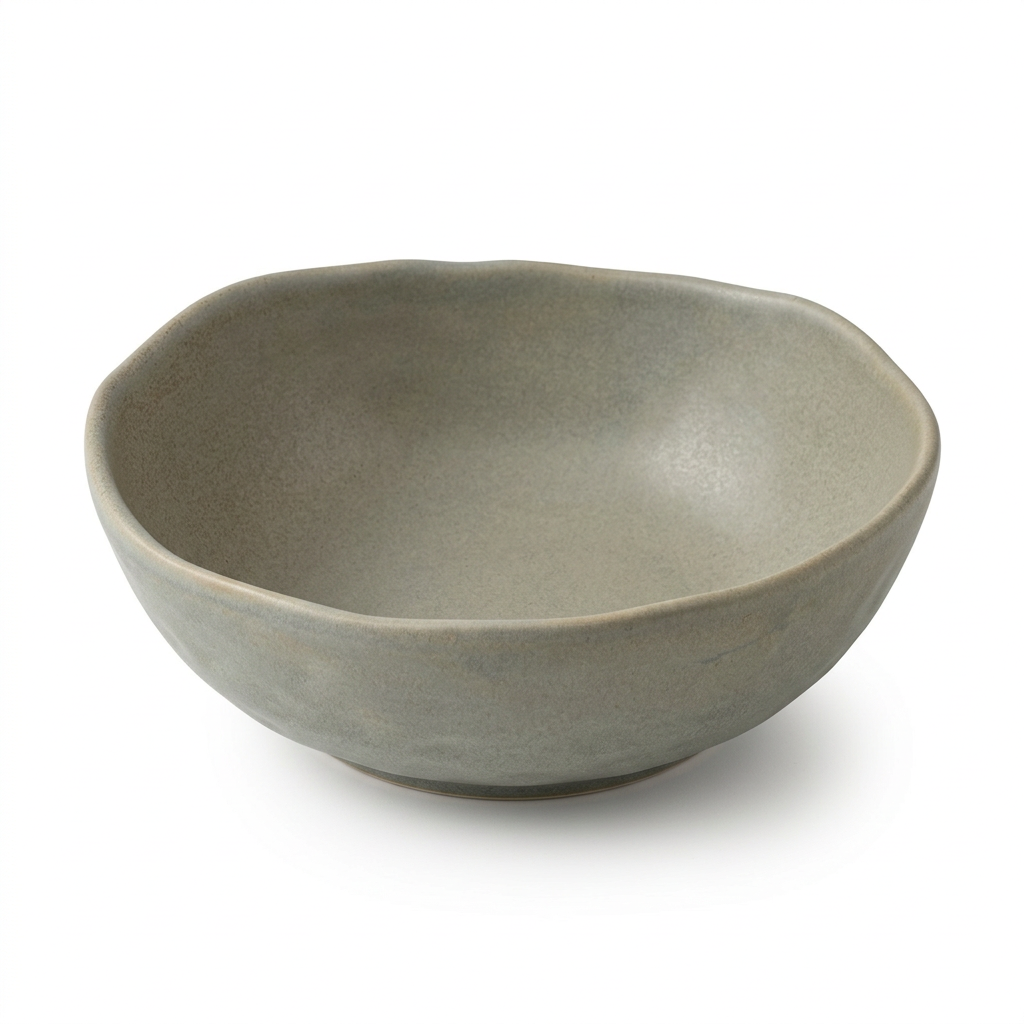 Ceramic Bowl with Wavy Rim – 19cm