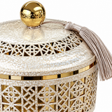 Metal Candy Bowl with Lid - 20×10cm
