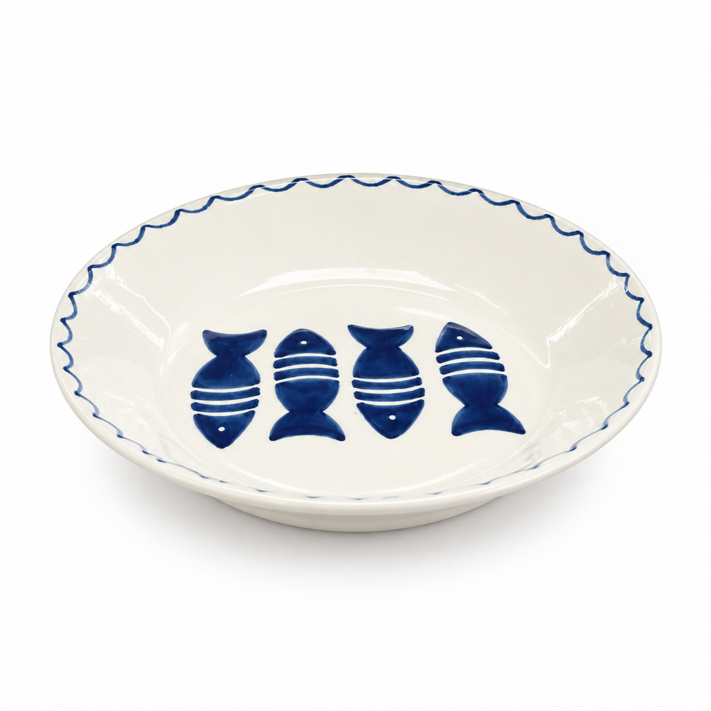 Slama Ceramic Flat Plate Off-White - 26cm