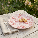 Luhpar Ceramic Strawberry Design Plate - 7.5 Inch