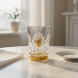 Gold Embossed Design Acrylic Tumbler - 400ml