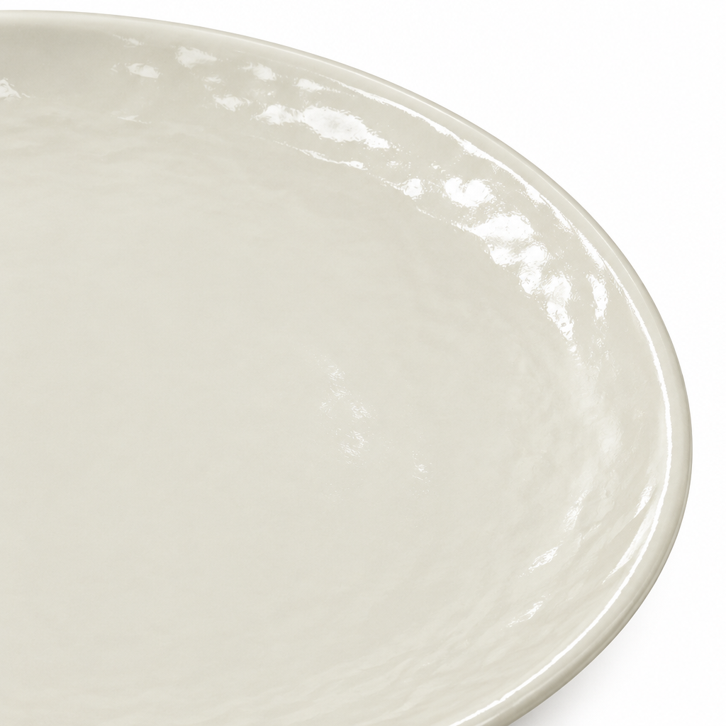 Elite Melamine Plate Cream - 8 Inch