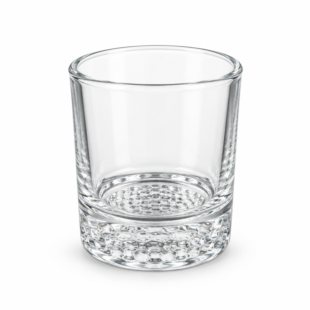 Glass Tumbler with Textured Base - 310 ml