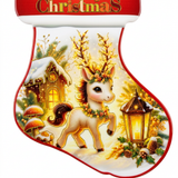 Ceramic-Coated Christmas Stocking Coaster - 24cm