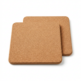 Square Cork Hotpot Holders 2-Piece Set - 19×19cm